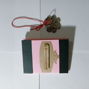 Mini memory book with tags